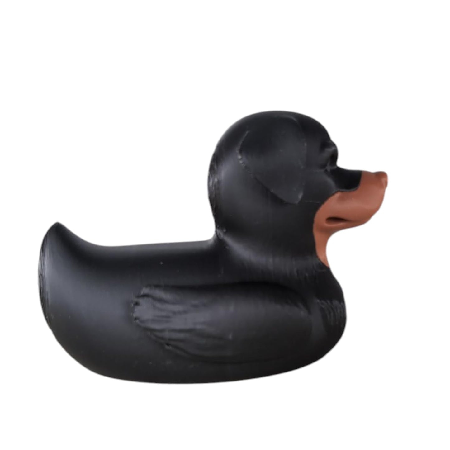 Rottweiler Duck Figurine - Dog Collectible for Jeep Ducking, Cruise Ship Hiding - Funny Rubber Duck Gift for Dog Lovers - Novelty Desk Decor - 3D Printed in Canada