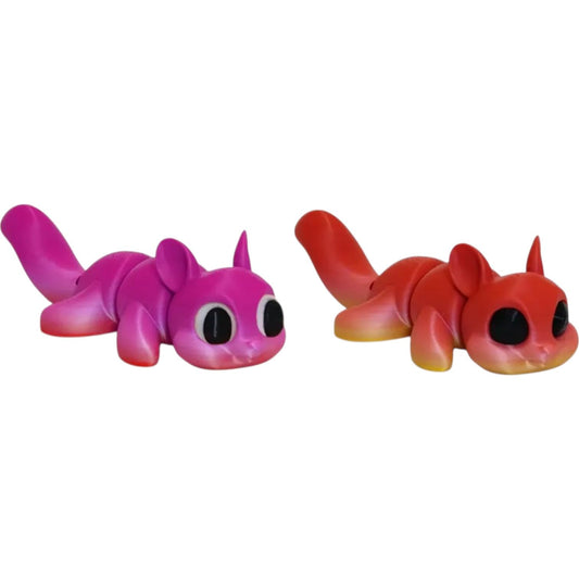 Articulated Squirrel Figurine – Cute Forest Animal Collectible with Poseable Tail – 3D Printed in Canada