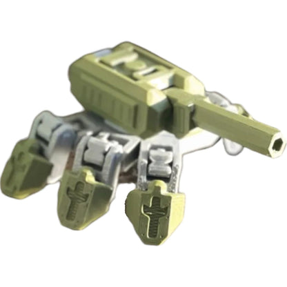 Hammerhead Melee Mecha Model Kit by Kitcrafters – 19 Parts with 16 Moving Joints – Dino-Inspired Combat Bot for Sci-Fi Collectors – 3D Printed in Canada