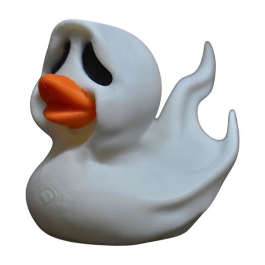Spooky Ghost Duck Figurine – Rubber Ducks Halloween Decoration for Cruise Ship Hiding 4x4 Adventure Collectible Figurine Gothic Decor – 3D Printed in Canada