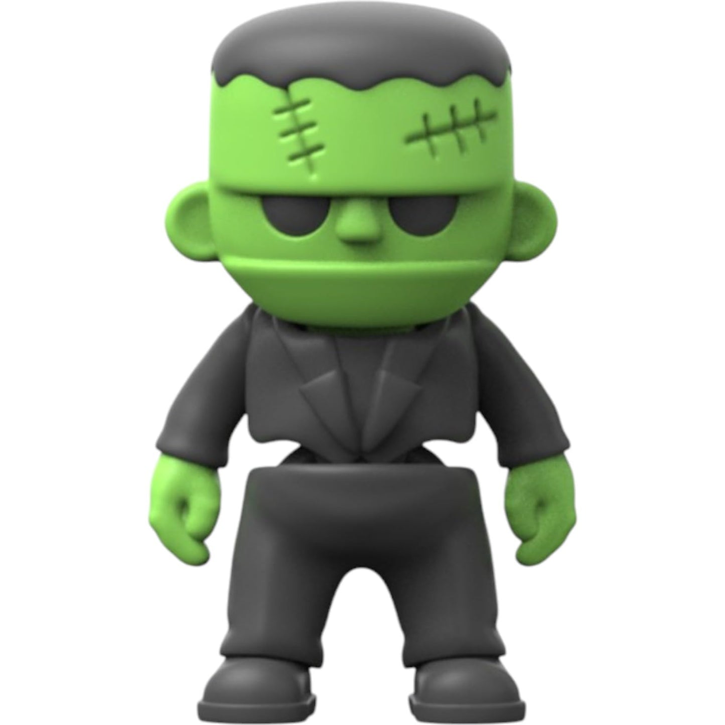 Frankenstein Monster Figurine – Poseable Halloween Creature Collectible for Shelf, Desk, or Spooky Décor – Cute Green-Headed Gothic Display Toy – 3D Printed in Canada