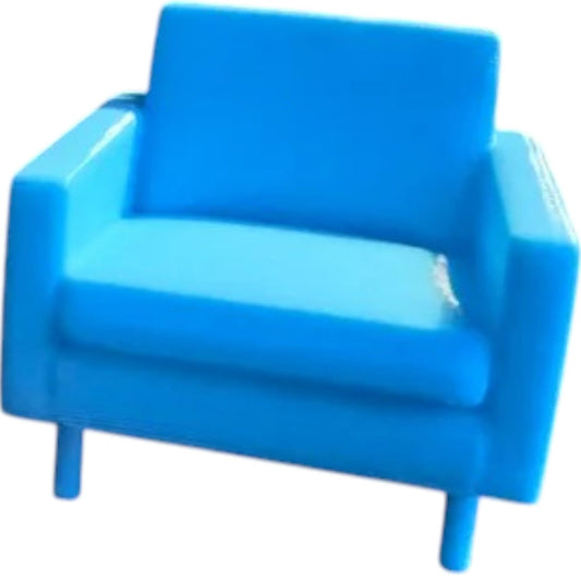 Mini Modern Armchair – Dollhouse Furniture or Display Model for Collectors – 3D Printed in Canada