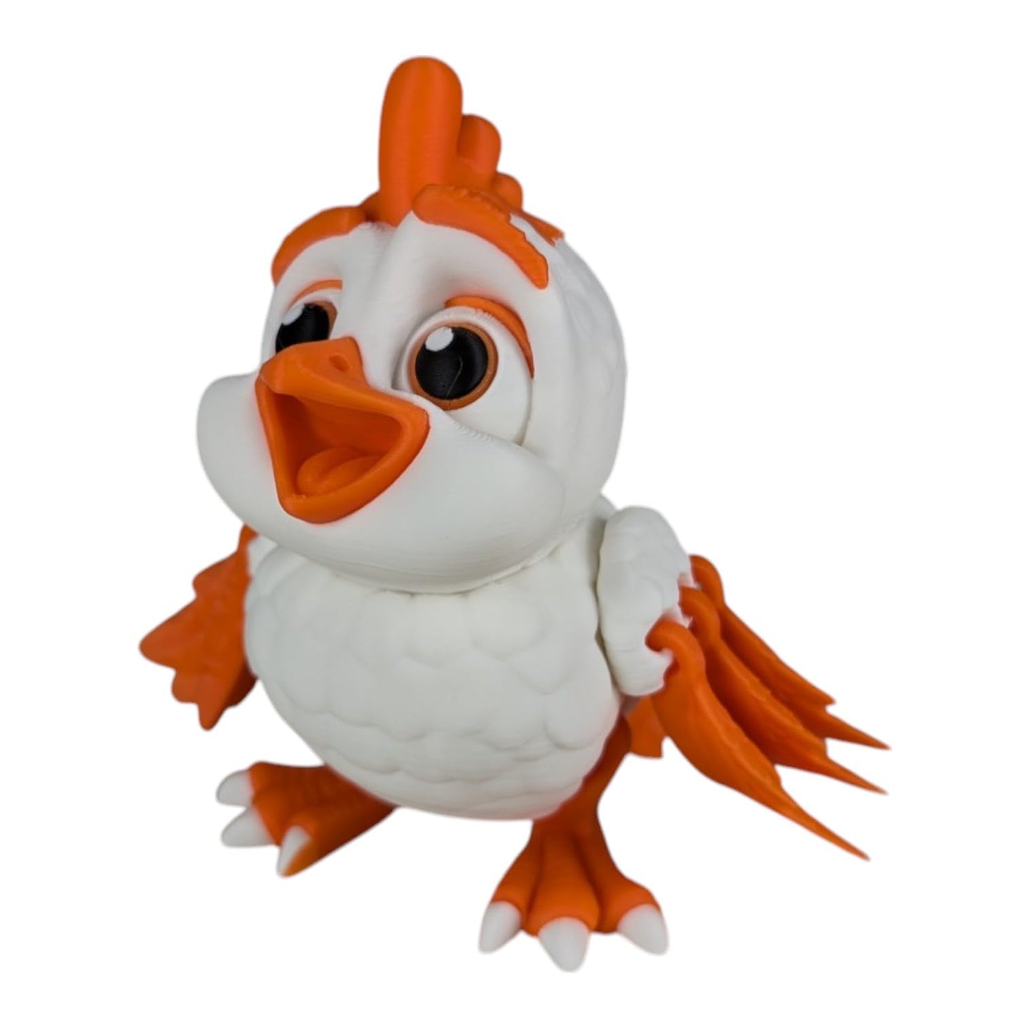 Articulated Chicken Figurine – Farm-Themed Desk Fidget for Teens & Adults – Stress Relief & Collectible – 3D Printed in Canada