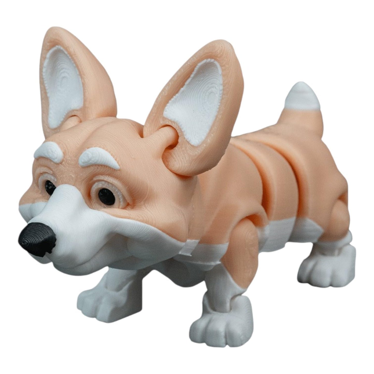 Rufus The Welsh Corgi Figurine – Articulated Desk Fidget for Teens & Adults – Cute Dog Collectible – 3D Printed in Canada