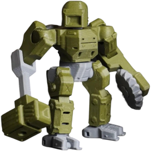 Dreadnought Mecha - Licensed KitCrafter Armored Robot Model Kit with 18 Parts – 3D Printed in Canada