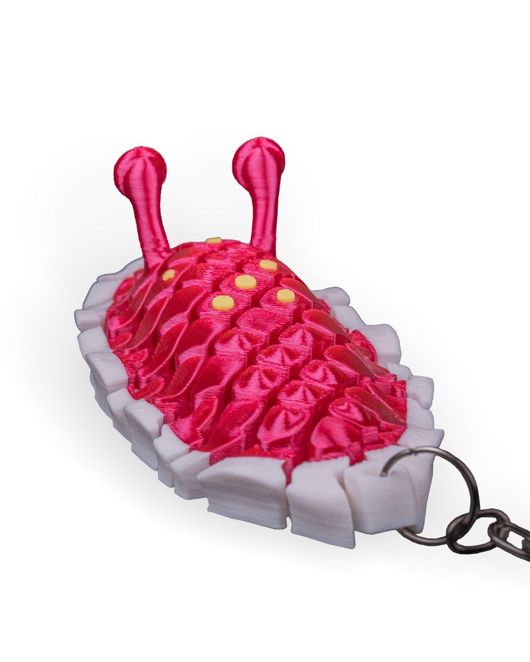 Doug the Sea Slug Articulated Fidget Keychain – Bright Ocean Oddity for Teens & Adults – 3D Printed in Canada