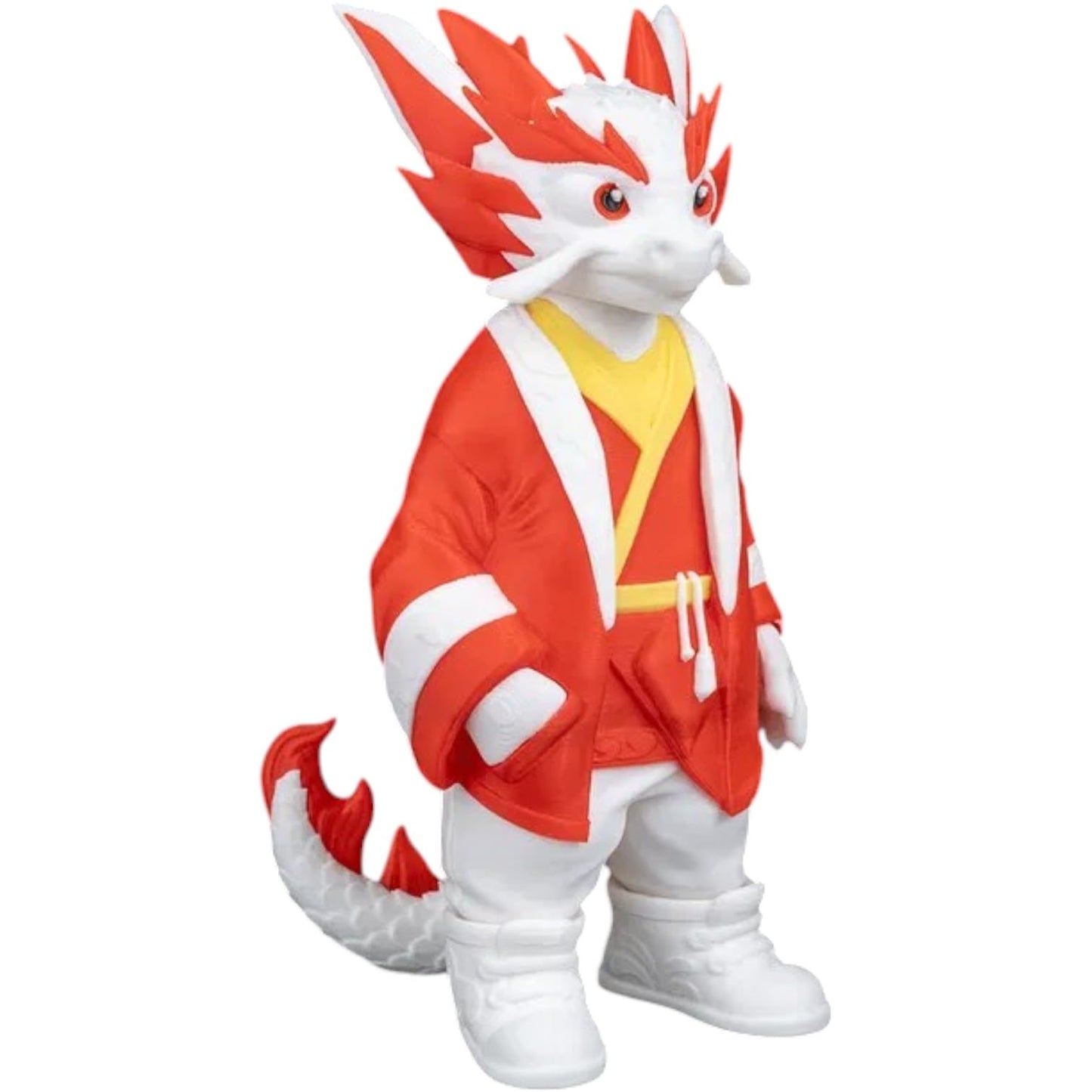 Drakhiroth “Hiro” Urban Dragon Figurine – 3D Printed Designer Character in Robe-Inspired Jacket & Sneakers – Collectible Display for Teens & Adults – 3D Printed in Canada