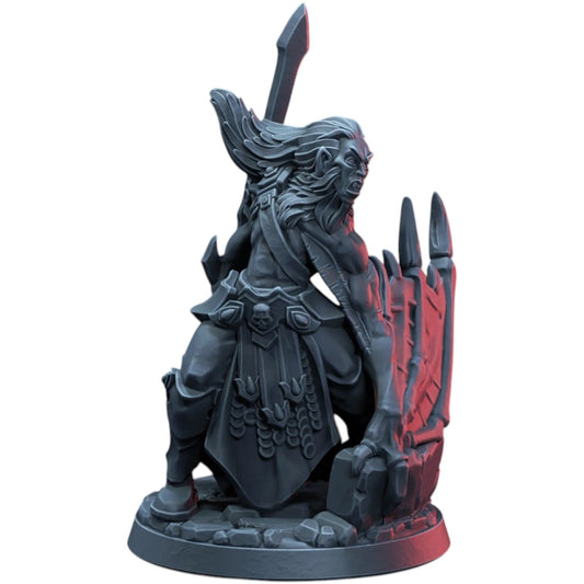 Vampire Transfigured Fantasy Miniature Statue for Tabletop RPGs, Dioramas & Collector Displays – 3D Printed in Canada