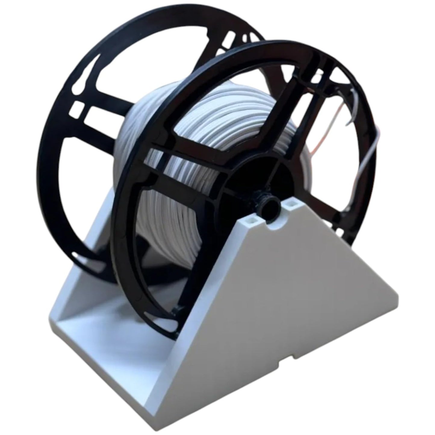 Reel Holder for Würth Cable – 3D Printed Desk-Mount Stand for Small Cable Spools – Smooth Pull Feed with Axle Lock – Compact and Durable – 3D Printed in Canada