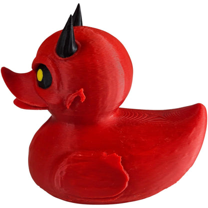 Evil Ghoul Duck Figurine – Devil Duck Collectible for Desk, Shelf, or Halloween Décor – 3D Printed in Canada