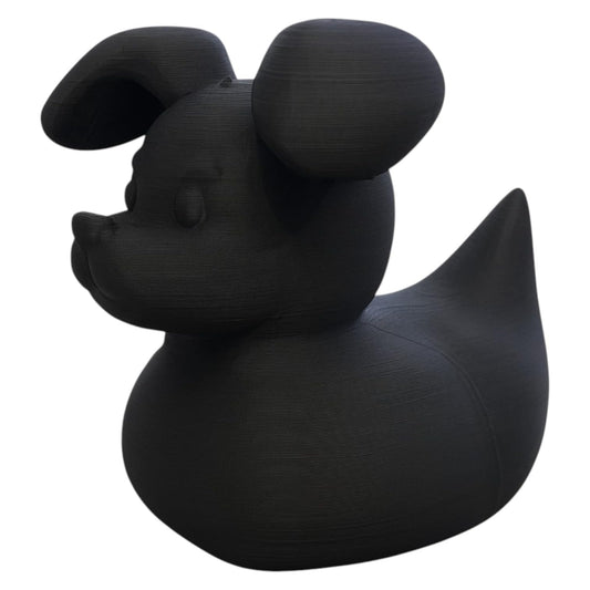 Happy Puppy Duck Figurine – Rubber Duck Dog Hybrid Collectible for 4x4 Cruise Travel Desk Decor Gift – 3D Printed in Canada
