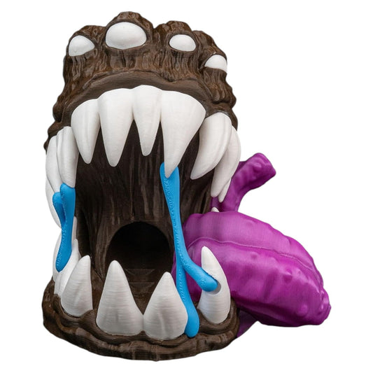 Roll into The Trap Can Holder & Dice Tower – Mimic Dice Tower for DND, Tabletop RPGs, Fantasy Dice Roller, Monster-Themed Gaming Accessory – 3D Printed in Canada