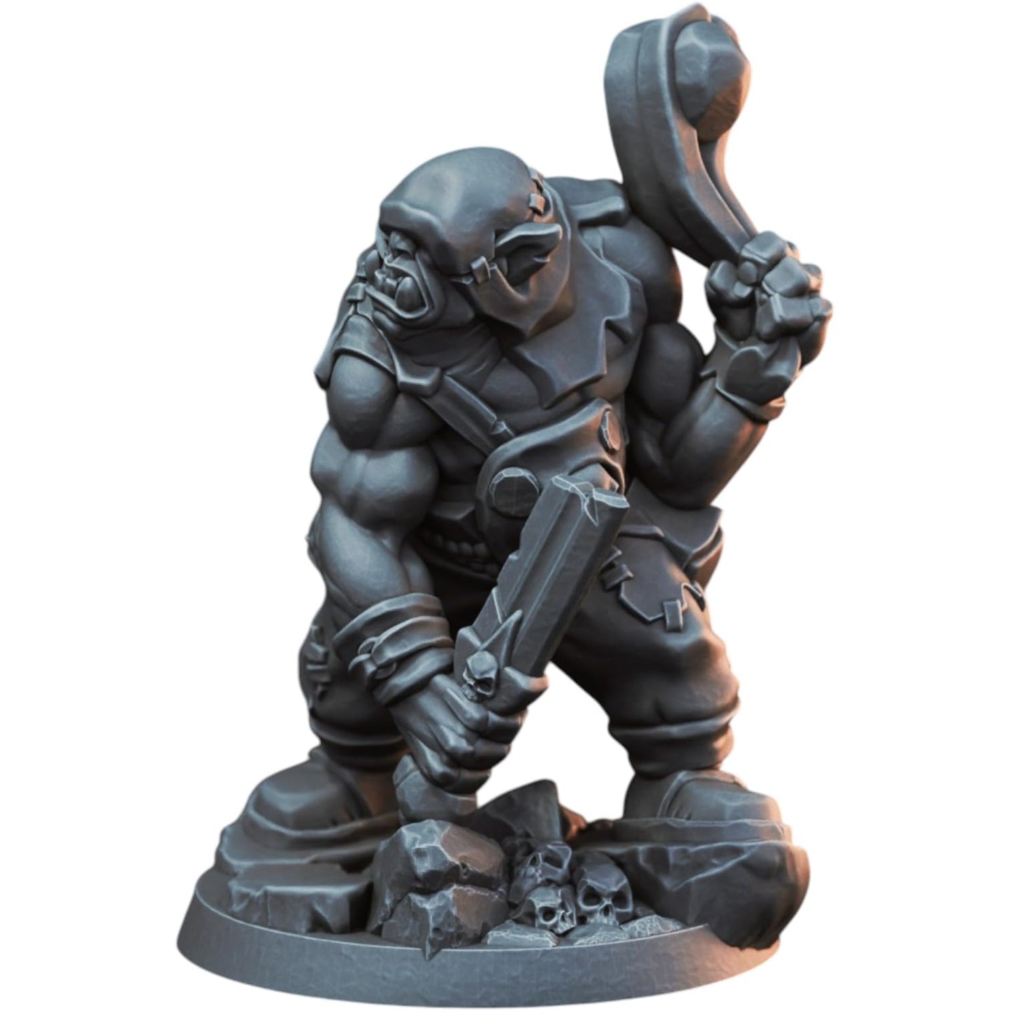 Set of 7 Orc Miniatures – War Master & Warboy Figures for Tabletop Fantasy Battles, Wargaming & Painting – 3D Printed in Canada