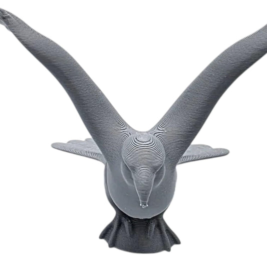 Falcon Preflight Check Figurine – Majestic Bird of Prey Sculpture with Outstretched Wings – 3D Printed in Canada
