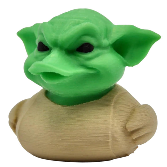 Green Alien Duck Figurine – Funny UFO Sci-Fi Rubber Duck for Jeeps, Dashboard Décor, Desk Collectible, Cute Alien Decor – 3D Printed in Canada