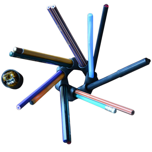 Looping Tentacle Desk Organizer – 3D Printed Pen & Pencil Holder with Modular Design, Artistic Desktop Organizer – 3D Printed in Canada