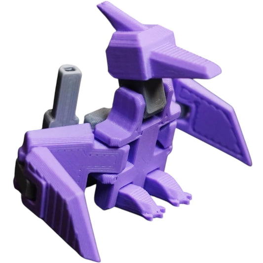 Mecha Pterodactyl – DIY Transforming Model Kit with Articulated Wings, Snap-Fit Assembly for Display & Collectors – 3D Printed in Canada