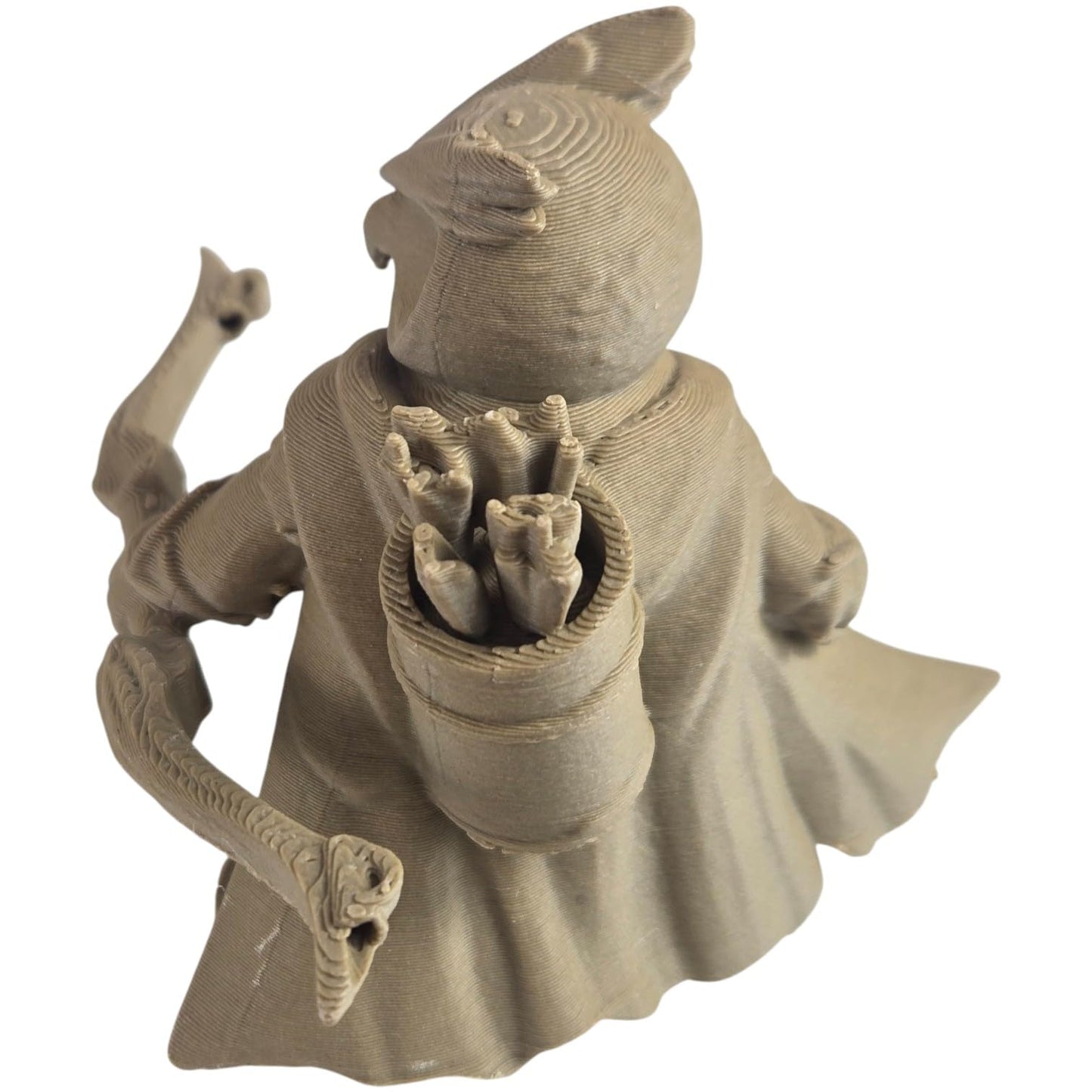 The Ranger Owl Figurine – Fantasy Owl Archer with Bow, Cloak & Quiver – Owls & Dragons Collection – Paintable Display Miniature – 3D Printed in Canada