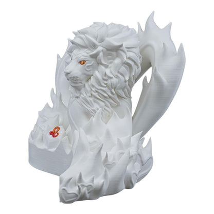 Leo Zodiac Lion Sculpture – Astrological Fire Sign Decor for Home or Office – Unique Horoscope Gift for Leo Birthdays & Astrology Lovers – 3D Printed in Canada