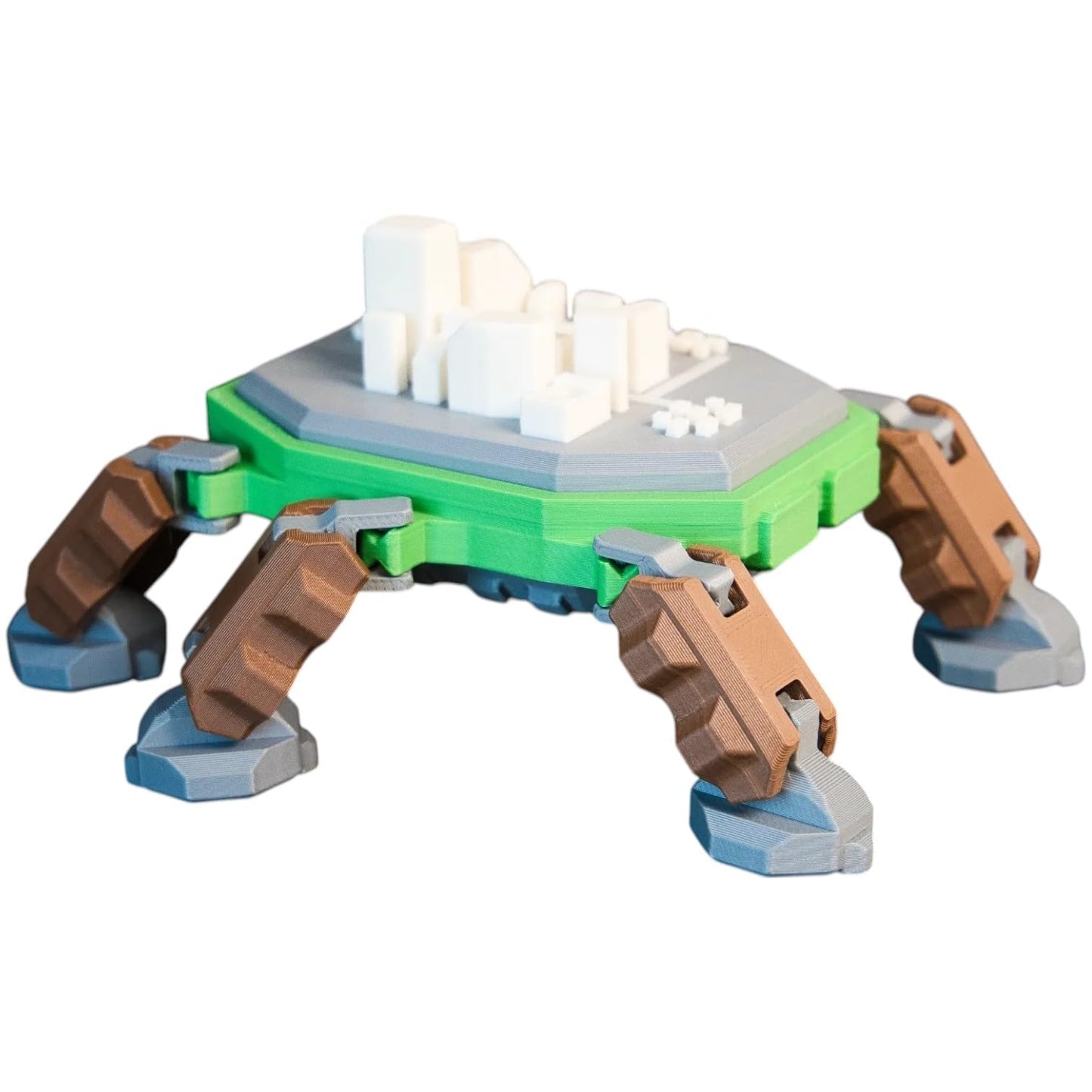 Citadel Crawler – 21-Part DIY Mobile Fortress Model Kit with Articulated Legs & Snap-Fit Build – 3D Printed in Canada