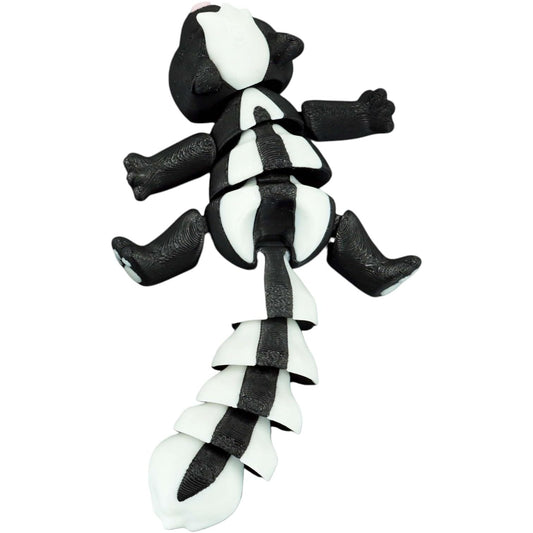 Articulated Skunk Fidget Figurine – Flexible Desk Toy & Collectible Animal Model for Teens & Adults – 3D Printed in Canada