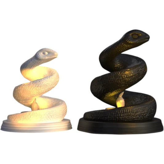 Spiral Snake Candle Holder – Striking Serpent Wrap Design for Gothic, Mystical, or Minimalist Decor – 3D Printed in Canada