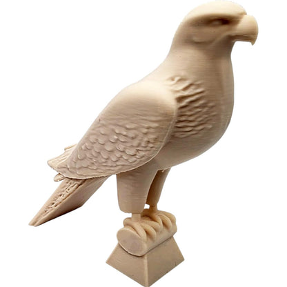 Falcon on Perch Figurine – Majestic Bird of Prey Sculpture for Desk, Shelf, or Collector Display – 3D Printed in Canada