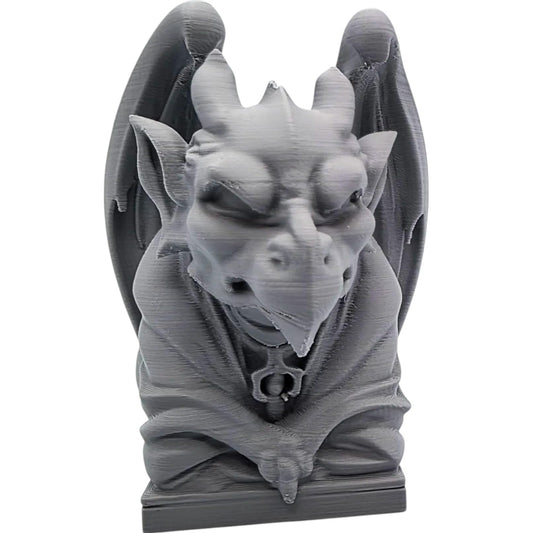 Cloaked Gargoyle Figurine – Gothic Tabletop Statue for Home, Office or Game Decor – Fantasy Dragon Creature for Collectors & RPG Fans – 3D Printed in Canada