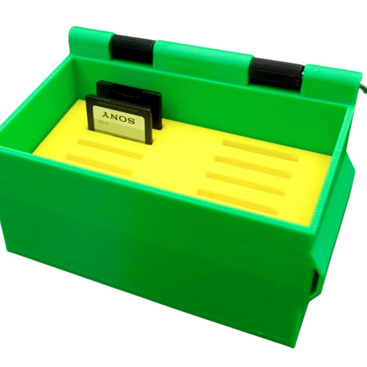 Mini Dumpster SD Card Holder – Fun Hinged Bin for Secure SD Storage – Photography & Tech Desk Organizer – 3D Printed in Canada