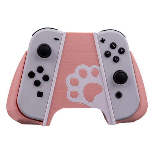 Pawprint Dual Controller Grip – Cute Cat-Themed Gamepad Holder for Nintendo Switch Joy-Cons – 3D Printed in Canada