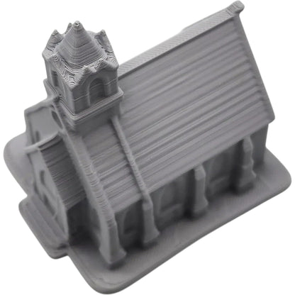 Church Miniature – Fantasy Cathedral Terrain for Tabletop RPGs, Dioramas & Medieval Displays – 3D Printed in Canada