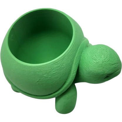 Rounded Turtle Succulent Planter – 3D Printed Minimalist Tortoise Pot for Small Plants, Herbs, or Desk Décor – 3D Printed in Canada