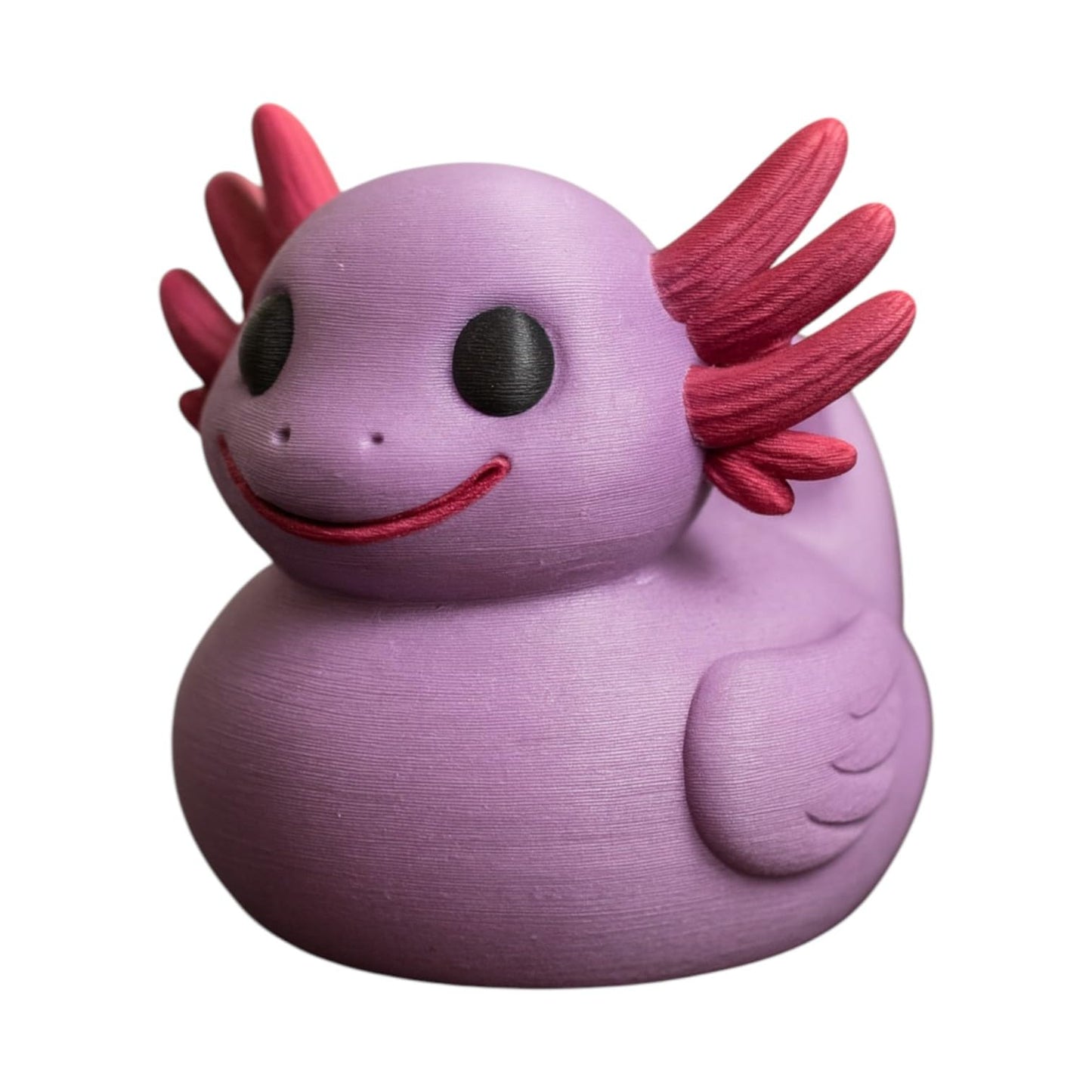 Axolotl Duck Figurine – Duck-Axolotl Mash‑Up – Cute Amphibious Animal Hybrid Decor – Funny Duck Collectible Gift or Desk Display for Teens & Adults – 3D Printed in Canada