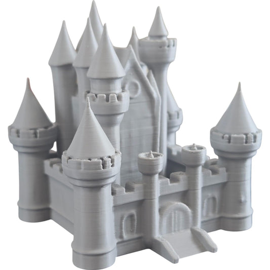 Castle & Keep Miniature – Fantasy Fortress Model for Tabletop RPG Terrain, Dioramas & Medieval Displays – 3D Printed in Canada