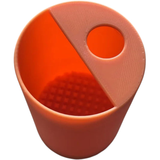 Rinse Cup for Paint Brushes with Brush Wiper & Water Separator – No-Spill Paint Water Cup for Acrylics, Watercolors, Miniatures & More – 3D Printed in Canada