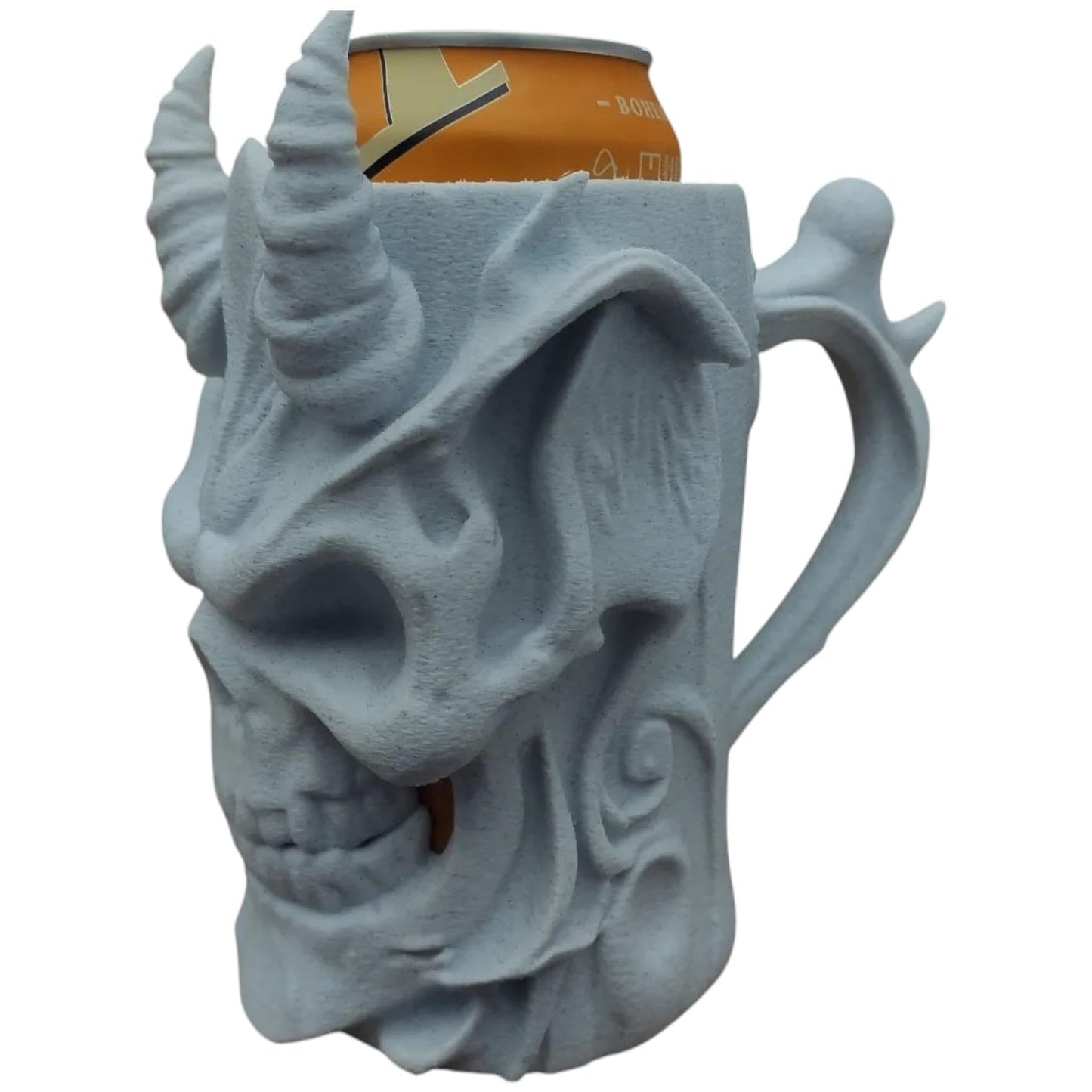 Archdemon Skull Can Holder for 0.5L Cans – Horned Demon Beer Mug – 3D Printed in Canada