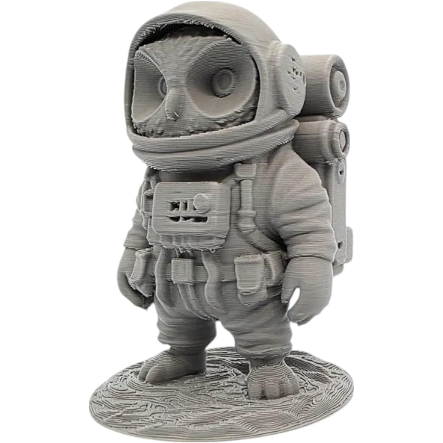 Owl Astronaut Space Explorer Figurine – 3D Printed in Canada