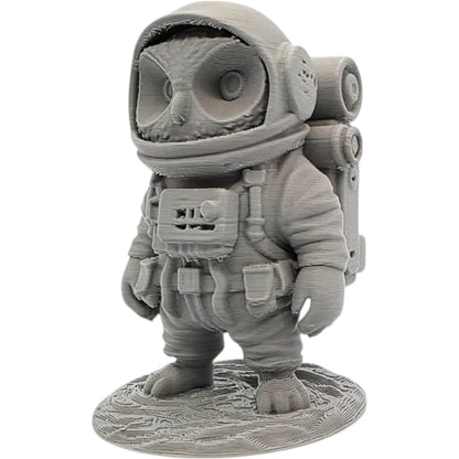 Owl Astronaut Space Explorer Figurine – 3D Printed in Canada