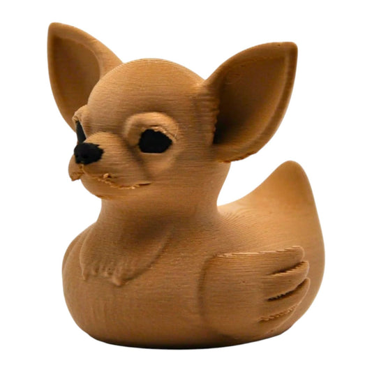 Chihuahua Duck Figurine - Cute Dog Ducks for Jeeps, Cruise Ship Hiding & Dashboard Car Decoration - Funny Animal Collectibles, Duck Alternative - Gift for Dog Lovers – 3D Printed in Canada