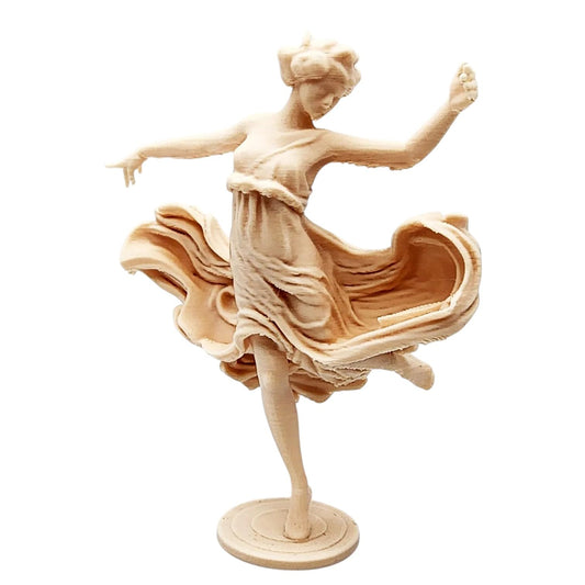 Graceful Dancing Goddess Figurine – Elegant Flowing Dress Statue for Shelf, Desk or Altar Decor – Ethereal Female Sculpture for Art Lovers and Collectors – 3D Printed in Canada