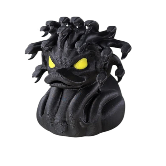 Medusa Duck Figurine - Greek Mythology Collectible for Jeep Ducking & Cruise Duck Hiding - Horror Dashboard Duck Decoration - Halloween Dark Aesthetic Decor - 3D Printed in Canada