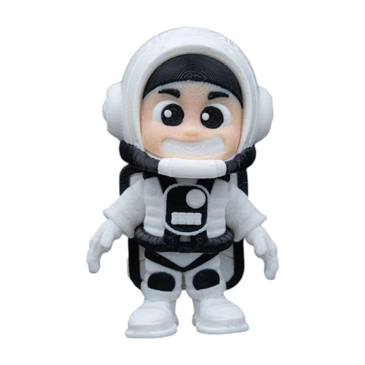 Otto Space Mini Articulated Astronaut Figurine – 5-Pack Space Oddities Collection Miniature for Desk Décor, Collectors & Fidget Use – 3D Printed in Canada