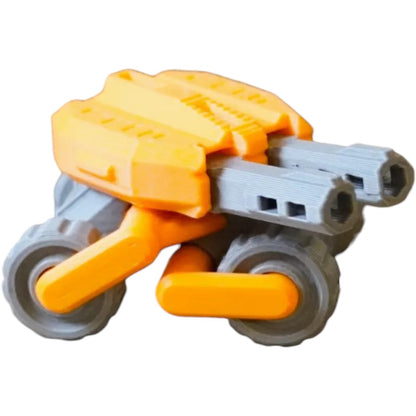 Racer Tank Mech – Poseable Sci-Fi Model Kit for Display & Collectors, Snap-Fit Assembly, No Glue Needed – 3D Printed in Canada