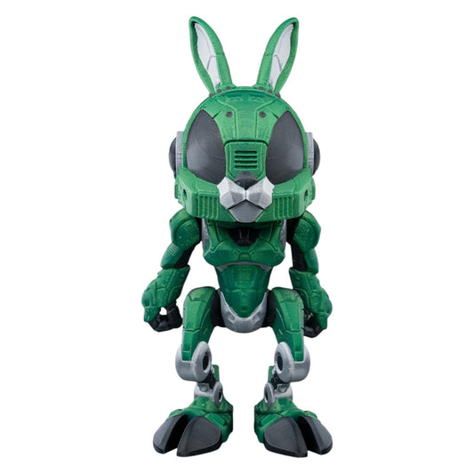 RabbitBot Mecha Figurine with Hidden Pilot – Sci-Fi Desk Fidget for Teens & Adults – Stress Relief & Collectible – 3D Printed in Canada