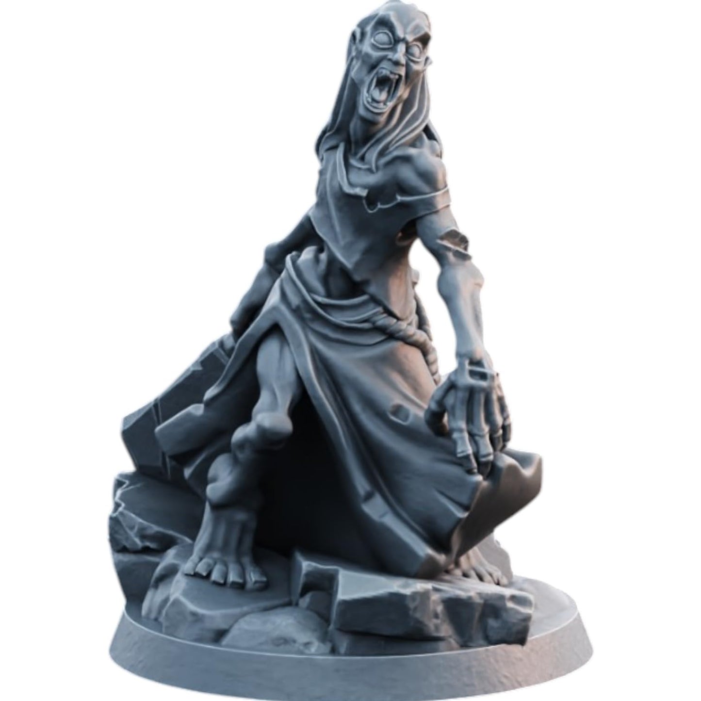 Horde of Zombies & Ghosts – Set of 8 Undead Miniatures for Fantasy Tabletop Battles, RPG Campaigns & Painting – 3D Printed in Canada