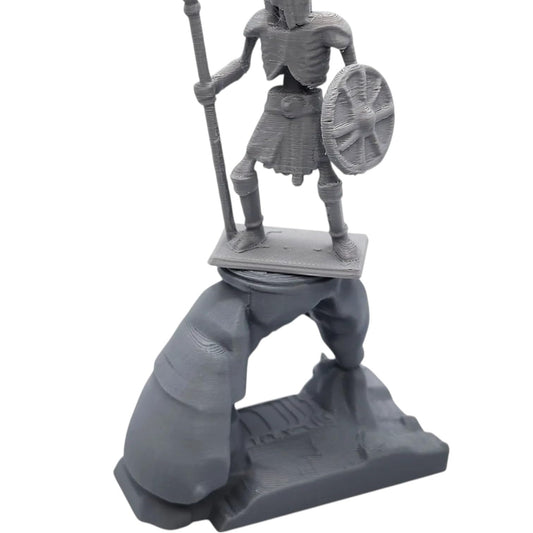 Rocky Arch Diorama Base with Standing Platform – Miniature Terrain Display for Fantasy or Historical Figurines – 3D Printed in Canada