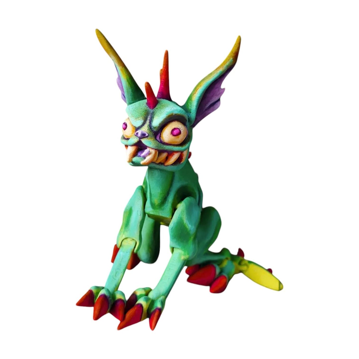 Articulated Chupa Cabra Figurine – Mythical Beast Desk Fidget for Teens & Adults – Stress Relief & Collectible – 3D Printed in Canada