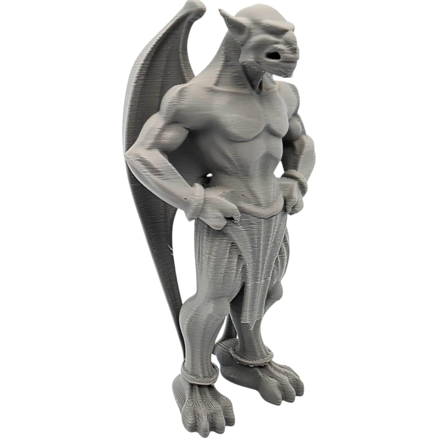 Winged Sentinel Gargoyle Statue – Gothic Mythical Creature Figurine for Shelf or Desk Display – Fantasy Monster Sculpture for Home or Office Décor – 3D Printed in Canada