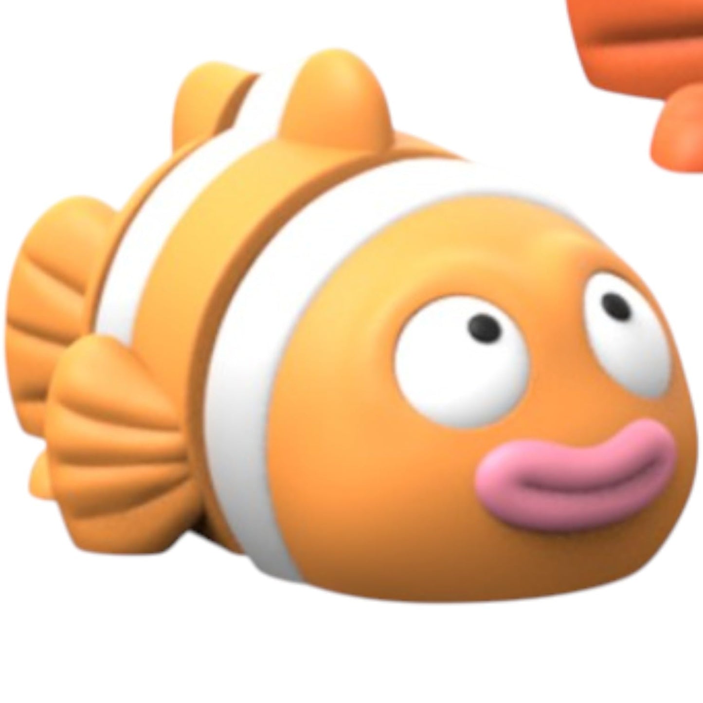 Cute Articulated Clownfish Figurine with Big Eyes – Orange Ocean Desk Fidget Toy for Teens & Adults – Playful Aquarium Fish for Stress Relief & Decor – 3D Printed in Canada