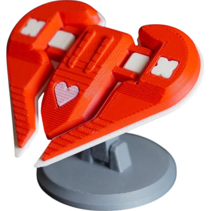 Star Crosser – 5-Part DIY Spaceship Model Kit with Snap-Fit Design & Stand Included – 3D Printed in Canada